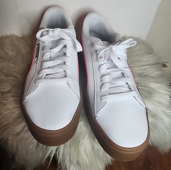 Puma Smash Stripe Platform Sneakers 10 NEW - Picture 4 of 11